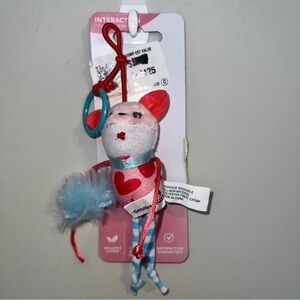 SmartyKat Cat Plush Toy with Red and Blue